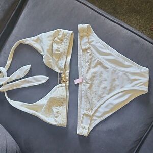 Victoria's Secret Women's White Bikini Medium